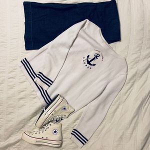 Vntg Ralph Lauren Knit Sweater Anchor top label
